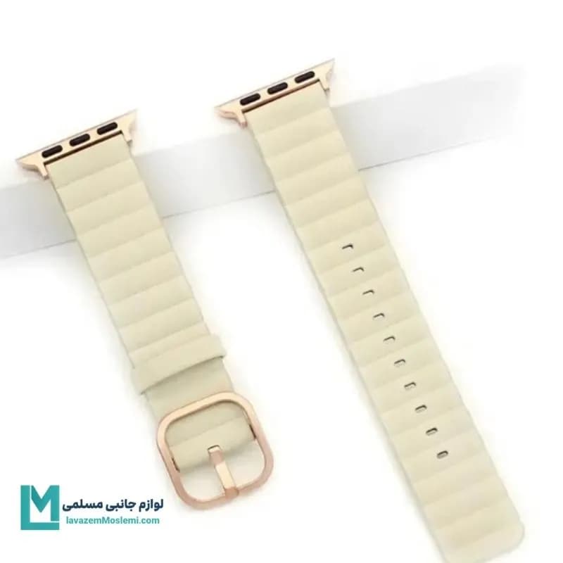 بند اپل واچ چرم کره ای کد W1179 | لوازم جانبی مسلمی — تصویر ۷