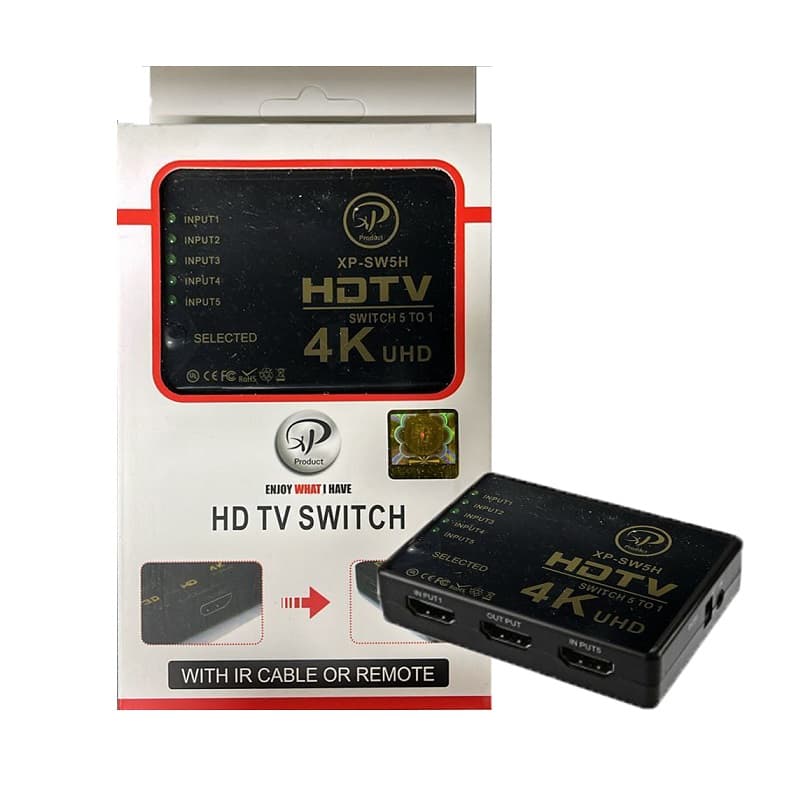 سوئیچ 5 به 1 HDMI ایکس پی مدل SW5H — تصویر ۳