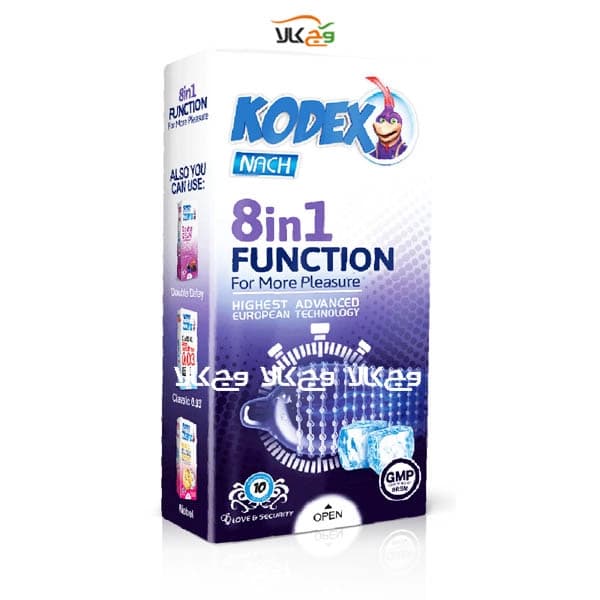 کاندوم کدکس function 8 in 1 خاردار – 12 عددی