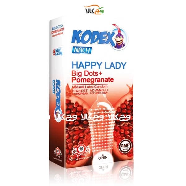 کاندوم کدکس happy lady خاردار – 12 عددی