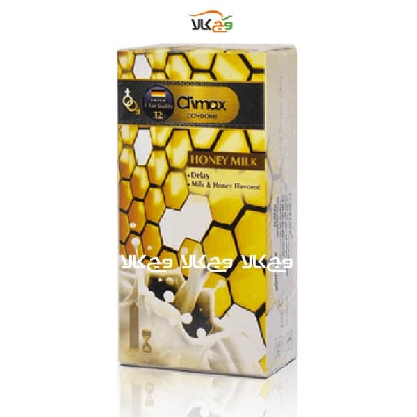 کاندوم خاردار شیر و عسل HONEY MILK کلایمکس – 12 عددی