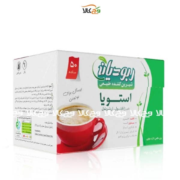 شیرین کننده طبیعی استویا ربودیان – ساشه 50 عددی