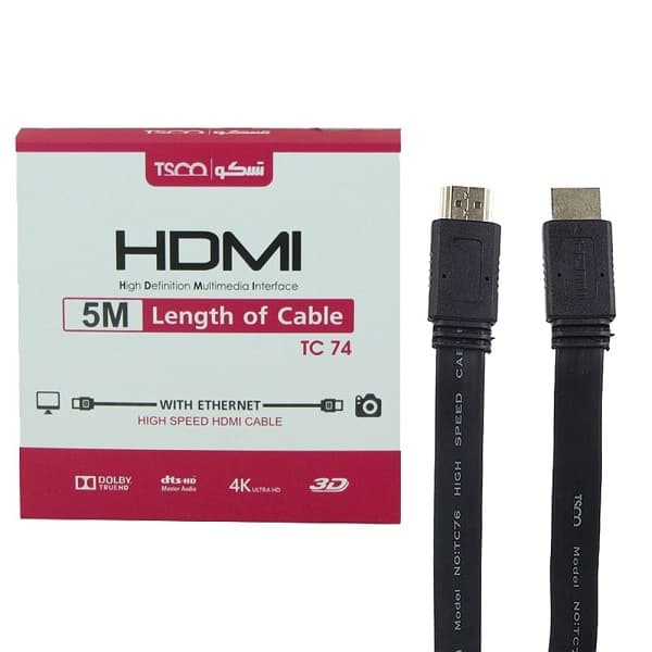 کابل HDMI به طول 5 متر تسکو مدل TC74 — تصویر ۴