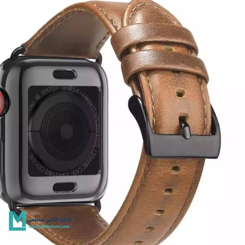 بند اپل واچ چرم مات کد W1175 | لوازم جانبی مسلمی — تصویر ۴