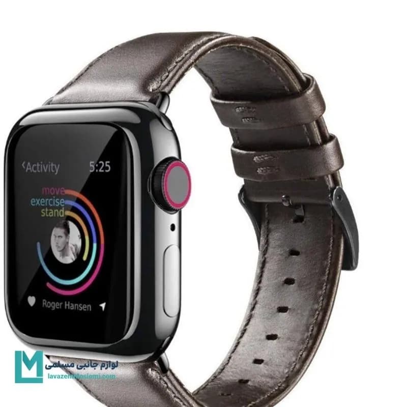 بند اپل واچ چرم مات کد W1175 | لوازم جانبی مسلمی — تصویر ۶