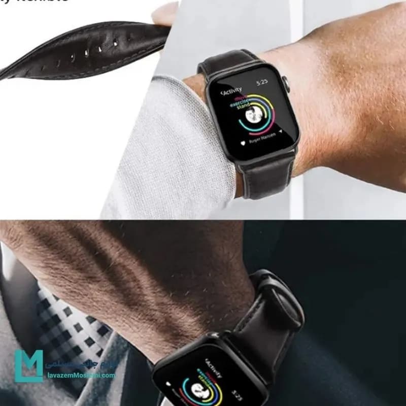 بند اپل واچ چرم مات کد W1175 | لوازم جانبی مسلمی — تصویر ۸