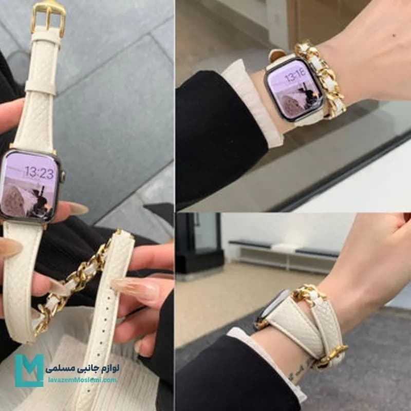 بند اپل واچ هرمس شنل کد W1174 | لوازم جانبی مسلمی — تصویر ۴