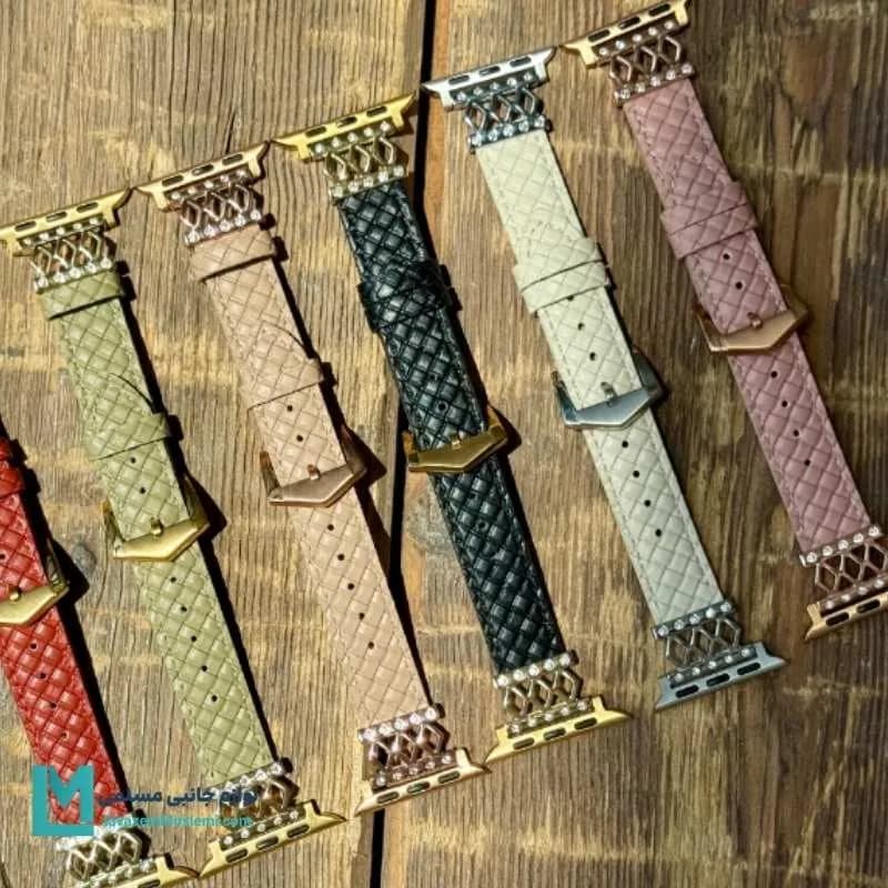 بند اپل واچ چرم دیاموند کد W1172 | لوازم جانبی مسلمی — تصویر ۸