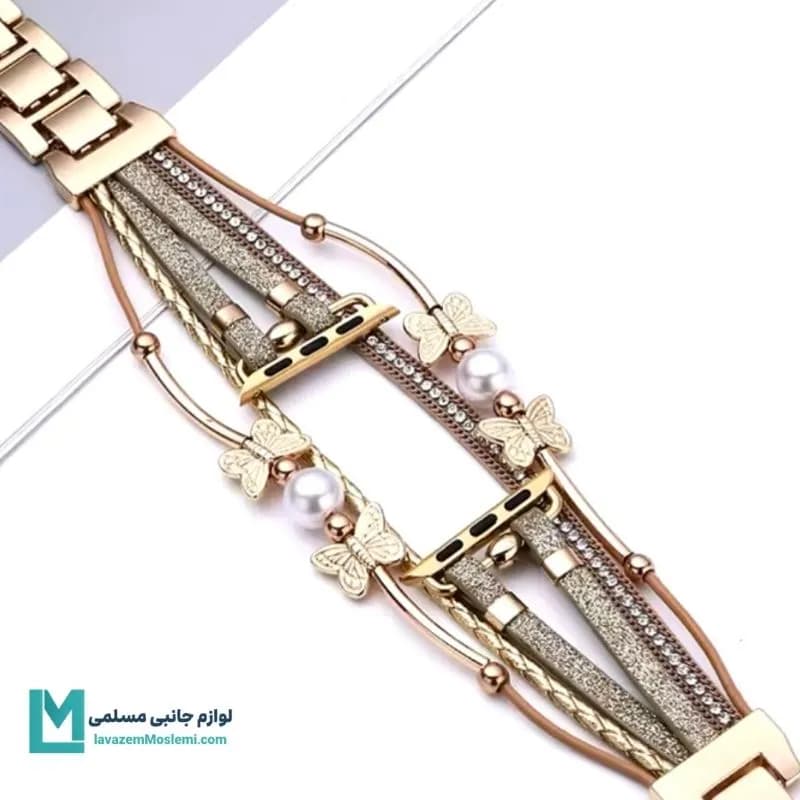 بند اپل واچ هرمس بوهمیا پروانه ای کد W1171 | لوازم جانبی مسلمی — تصویر ۵