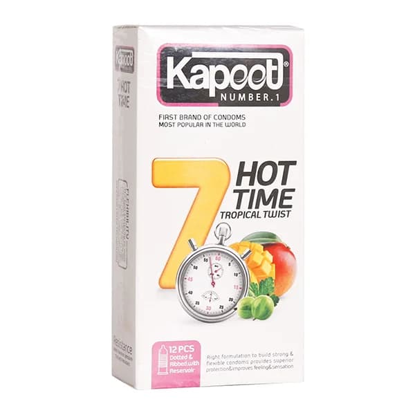 کاندوم 7 کاره میوه ای گرم کاپوت Hot time 7