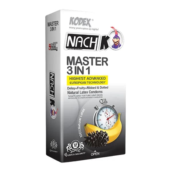 کاندوم تاخیری مستر 3 در 1 کدکس master 3in1