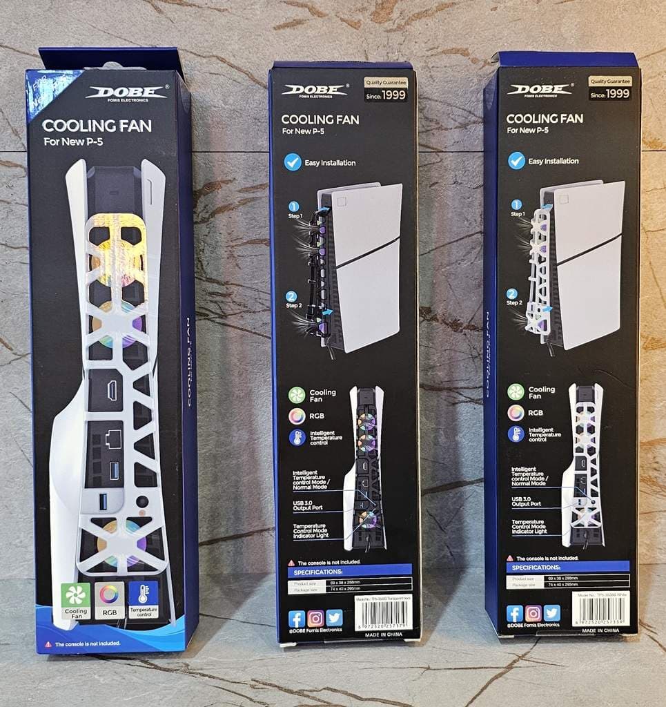 فن خنک کننده اتوماتیک RGB دار ps5 slim – مشکی