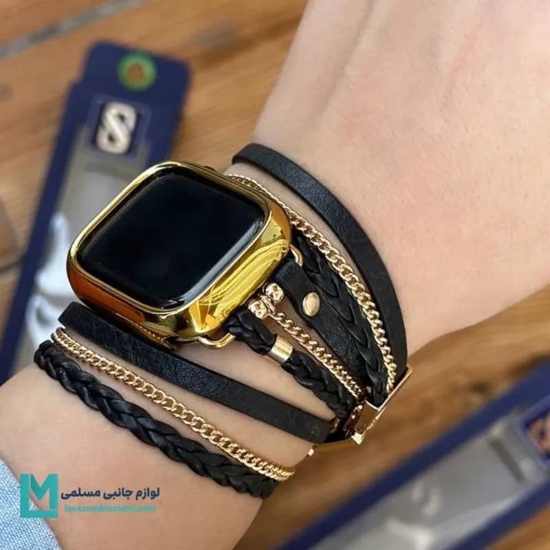 بند اپل واچ هرمس بوهمیا زنجیردار کد W1169 | لوازم جانبی مسلمی — تصویر ۷