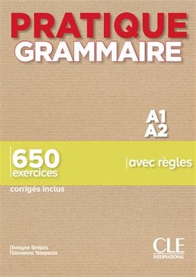 کتاب فرانسه Pratique Grammaire – Niveaux A1 – A2 – Livre + Corrigés