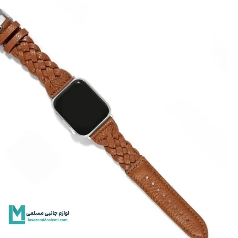 بند اپل واچ چرم حصیری کد W1166 | لوازم جانبی مسلمی — تصویر ۳