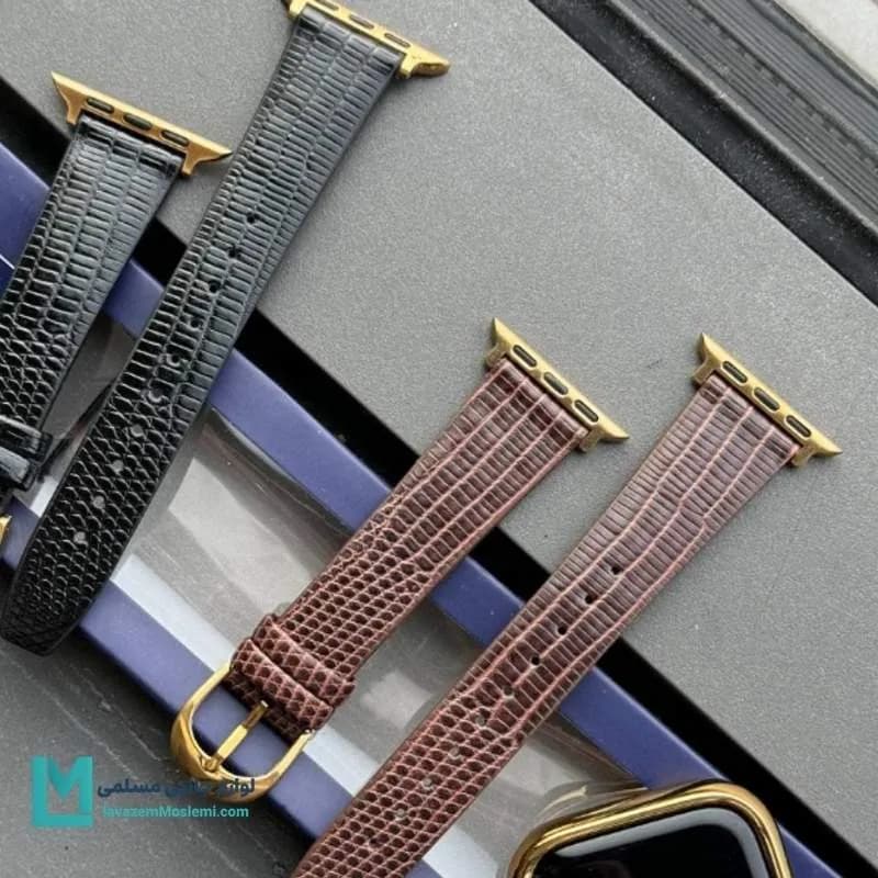 بند اپل واچ چرم پوست ماری کد W1164 | لوازم جانبی مسلمی — تصویر ۷