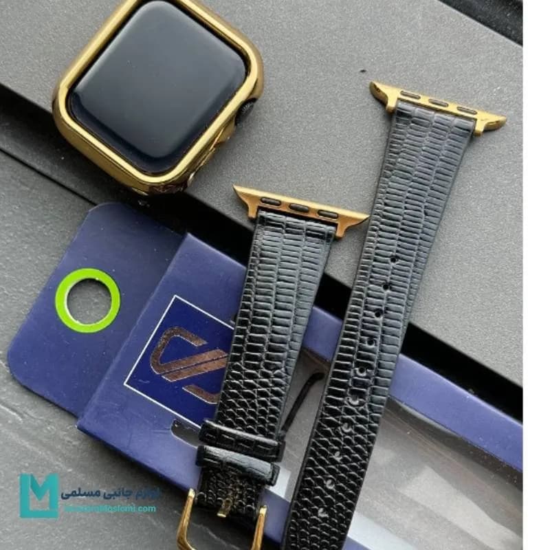 بند اپل واچ چرم پوست ماری کد W1164 | لوازم جانبی مسلمی — تصویر ۴