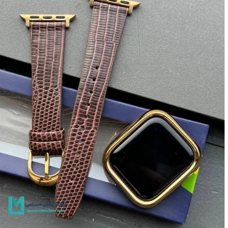 بند اپل واچ چرم پوست ماری کد W1164 | لوازم جانبی مسلمی — تصویر ۶