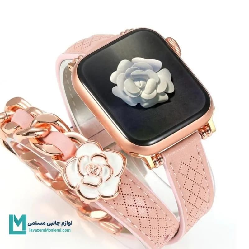 بند اپل واچ چرم هرمس شنل ون کلیف کد W1163 | لوازم جانبی مسلمی — تصویر ۶