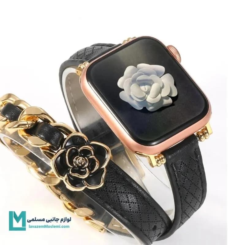 بند اپل واچ چرم هرمس شنل ون کلیف کد W1163 | لوازم جانبی مسلمی — تصویر ۷