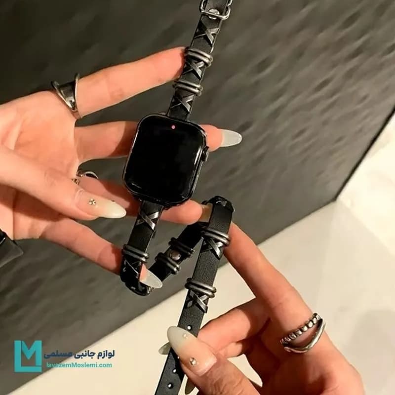 بند اپل واچ هرمس پانک کد W1162 | لوازم جانبی مسلمی — تصویر ۳