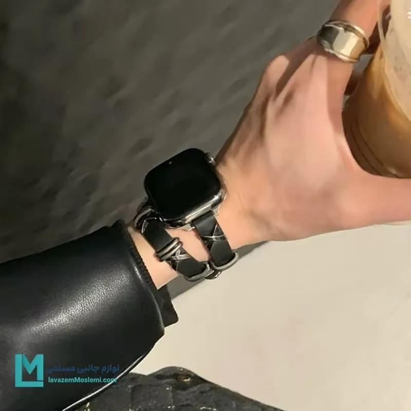 بند اپل واچ هرمس پانک کد W1162 | لوازم جانبی مسلمی — تصویر ۵