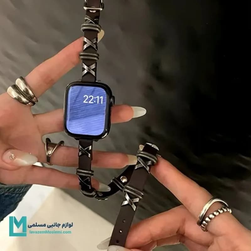 بند اپل واچ هرمس پانک کد W1162 | لوازم جانبی مسلمی — تصویر ۶