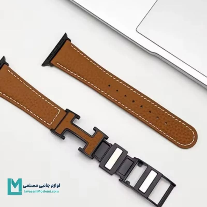 بند اپل واچ چرم هرمس 2024 کد W1161 | لوازم جانبی مسلمی — تصویر ۷