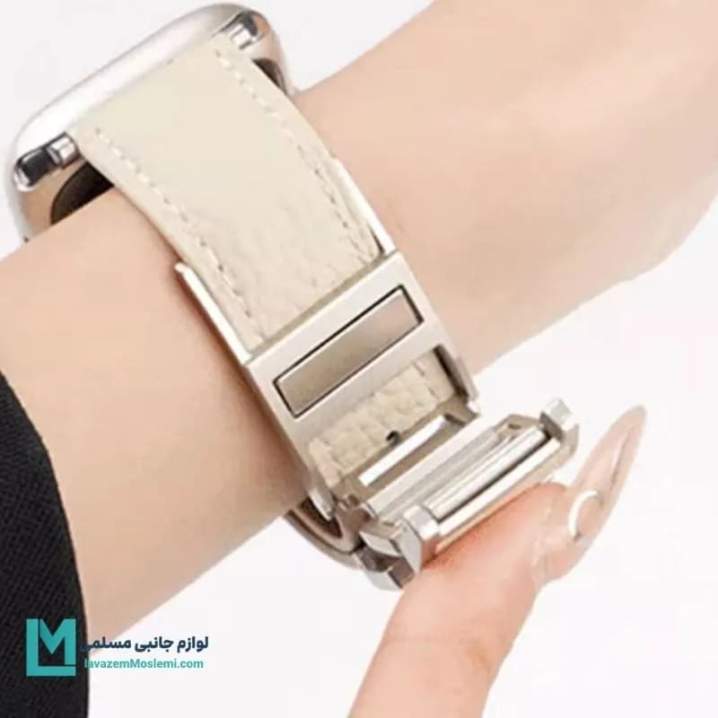 بند اپل واچ چرم هرمس 2024 کد W1161 | لوازم جانبی مسلمی — تصویر ۸