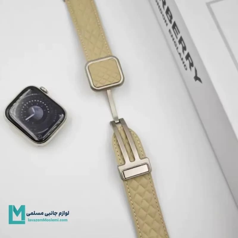 بند اپل واچ چرم مگنتی شنل کد W1157 | لوازم جانبی مسلمی — تصویر ۵