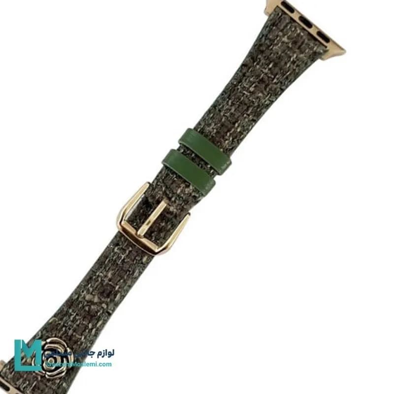 بند اپل واچ چرم گل شنل کد W1155 | لوازم جانبی مسلمی — تصویر ۴