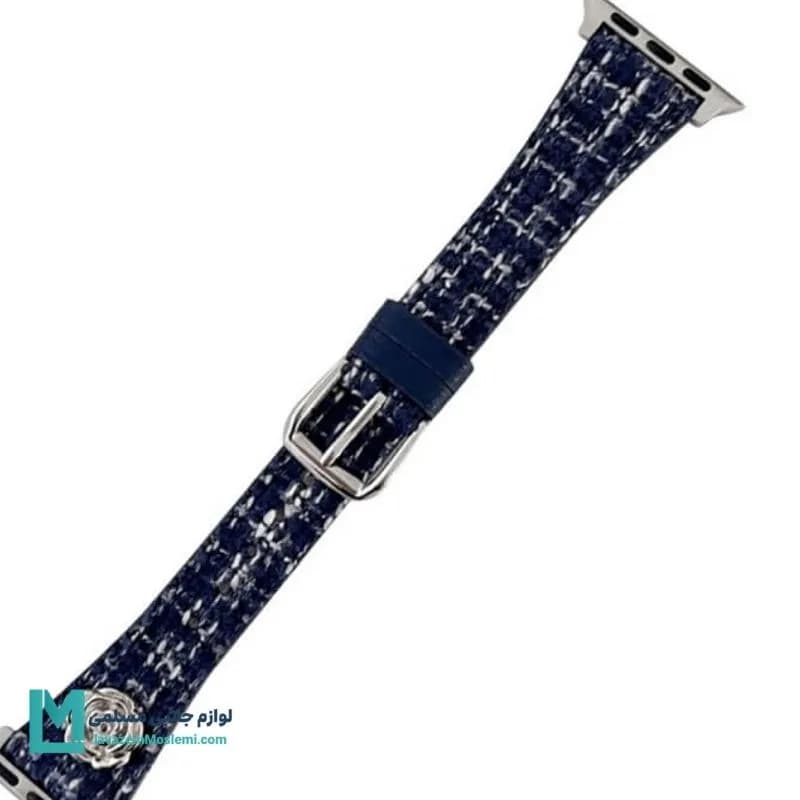 بند اپل واچ چرم گل شنل کد W1155 | لوازم جانبی مسلمی — تصویر ۵