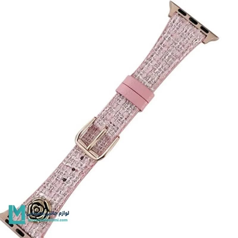 بند اپل واچ چرم گل شنل کد W1155 | لوازم جانبی مسلمی — تصویر ۷