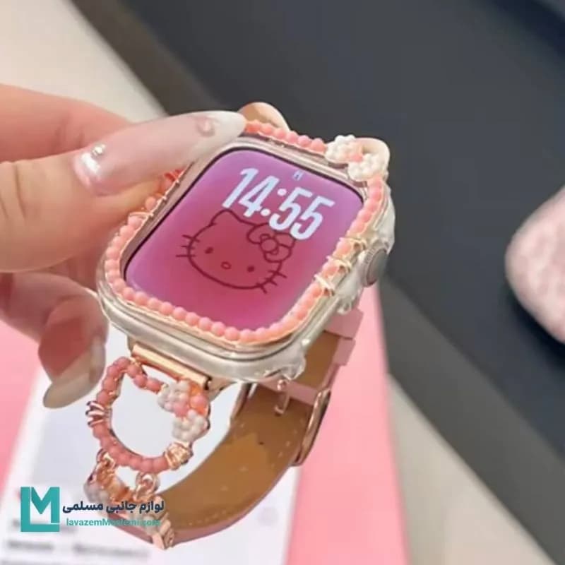 بند اپل واچ چرم کیتی کد W1149 | لوازم جانبی مسلمی — تصویر ۶