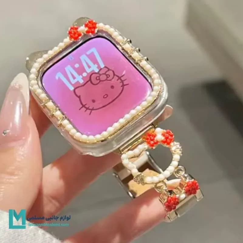 بند اپل واچ چرم کیتی کد W1149 | لوازم جانبی مسلمی — تصویر ۵
