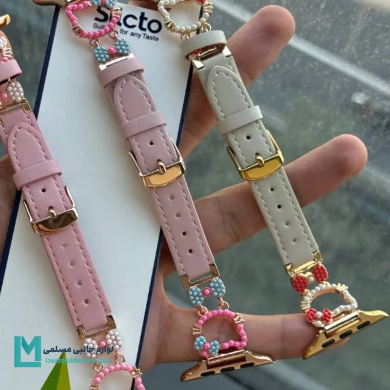 بند اپل واچ چرم کیتی کد W1149 | لوازم جانبی مسلمی — تصویر ۷