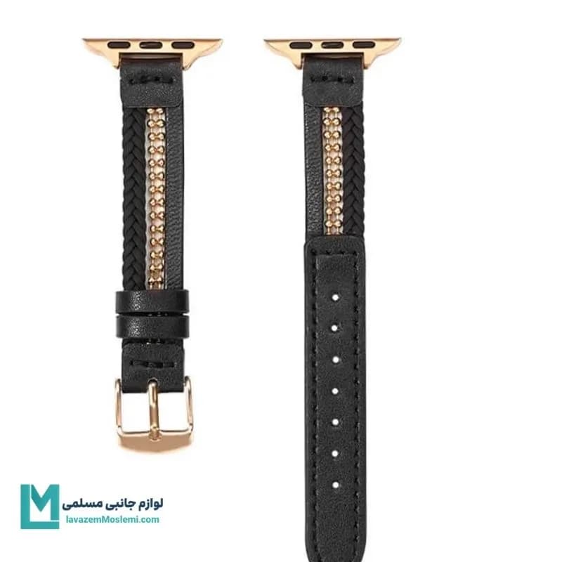 بند اپل واچ چرم سلین 2 کد W1143 | لوازم جانبی مسلمی — تصویر ۳