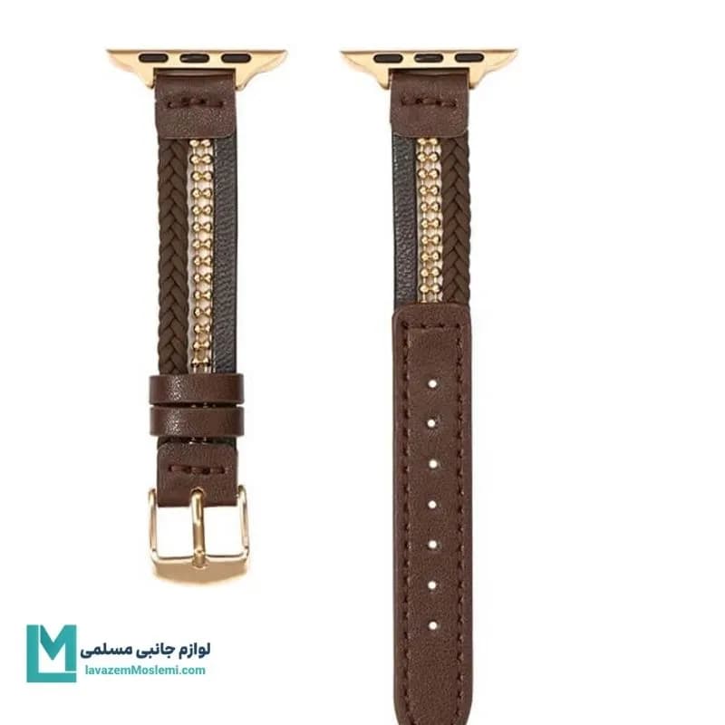 بند اپل واچ چرم سلین 2 کد W1143 | لوازم جانبی مسلمی — تصویر ۲