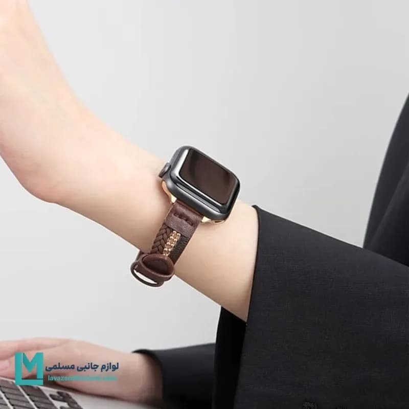 بند اپل واچ چرم سلین 2 کد W1143 | لوازم جانبی مسلمی — تصویر ۶