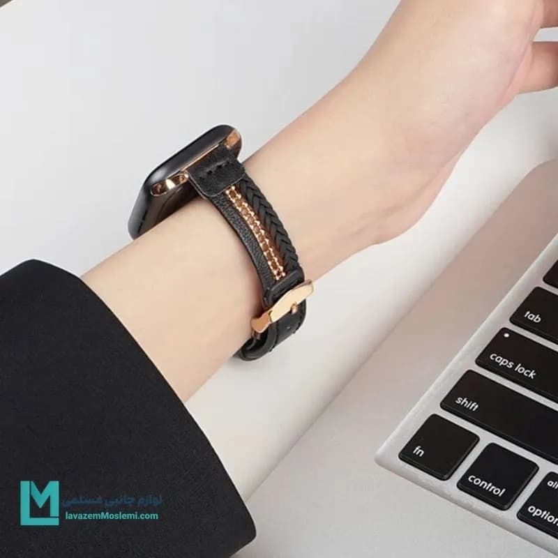 بند اپل واچ چرم سلین 2 کد W1143 | لوازم جانبی مسلمی — تصویر ۵
