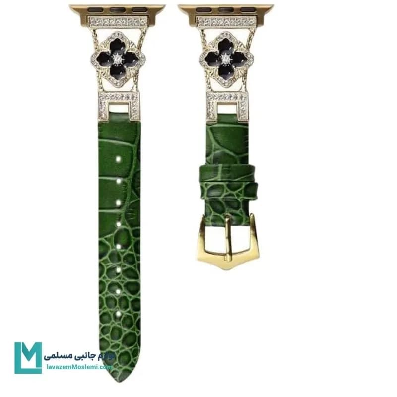 بند اپل واچ چرم گل شنل 2 کد W1141 | لوازم جانبی مسلمی