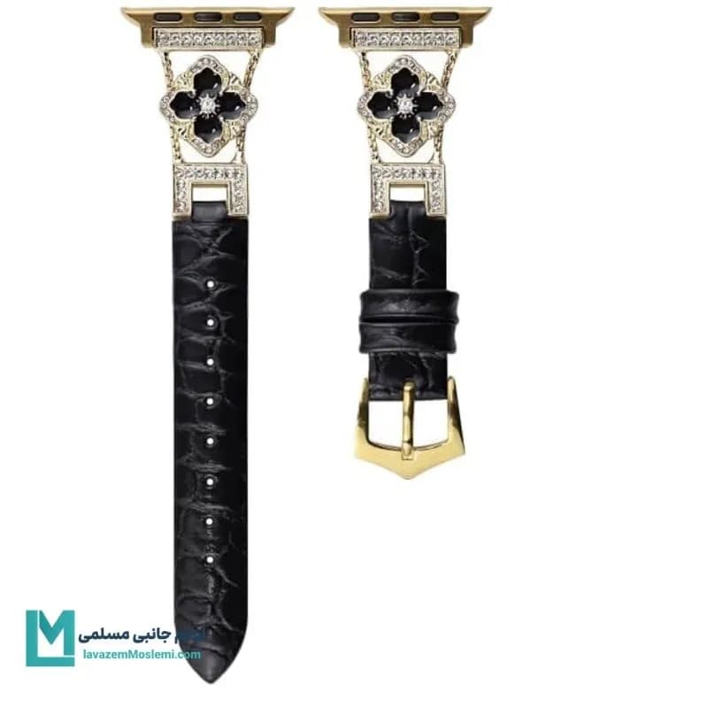 بند اپل واچ چرم گل شنل 2 کد W1141 | لوازم جانبی مسلمی — تصویر ۶