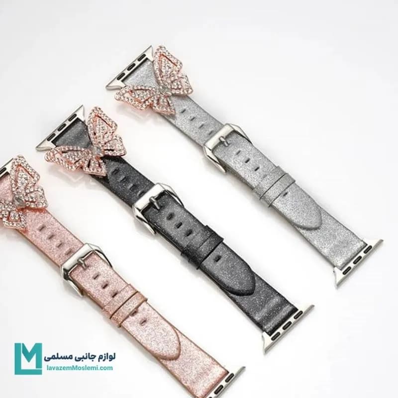 بند اپل واچ شاین استیکر پروانه کد W1140 | لوازم جانبی مسلمی — تصویر ۴