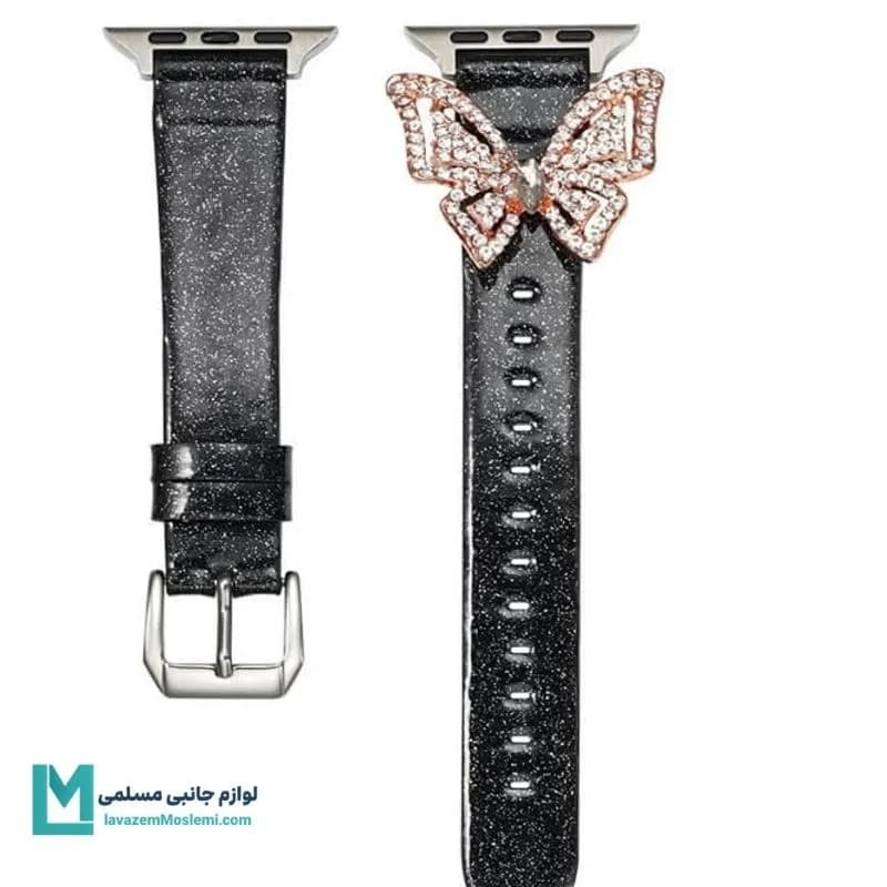 بند اپل واچ شاین استیکر پروانه کد W1140 | لوازم جانبی مسلمی