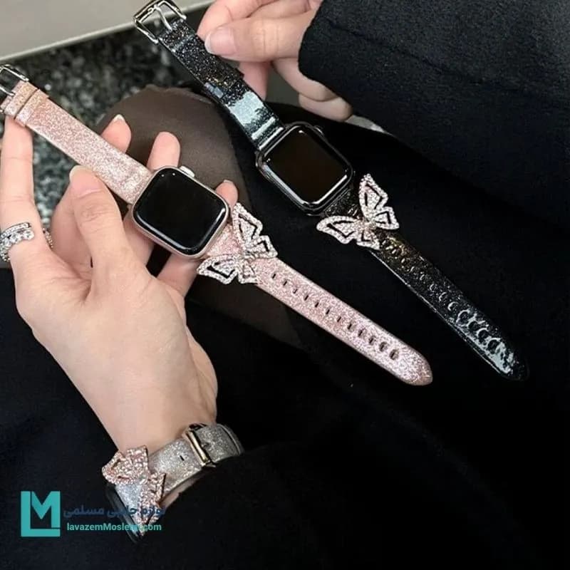 بند اپل واچ شاین استیکر پروانه کد W1140 | لوازم جانبی مسلمی — تصویر ۸