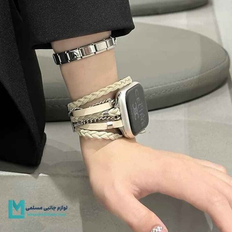 بند اپل واچ هرمس بوهمیا(طرح سلین) کد W1139 | لوازم جانبی مسلمی — تصویر ۴