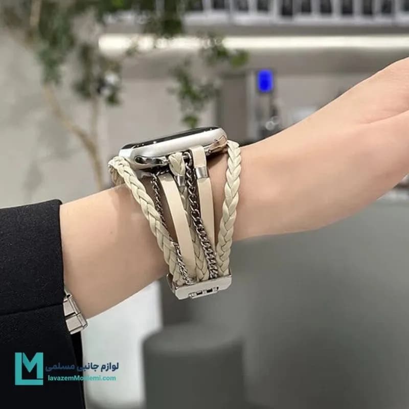 بند اپل واچ هرمس بوهمیا(طرح سلین) کد W1139 | لوازم جانبی مسلمی — تصویر ۲
