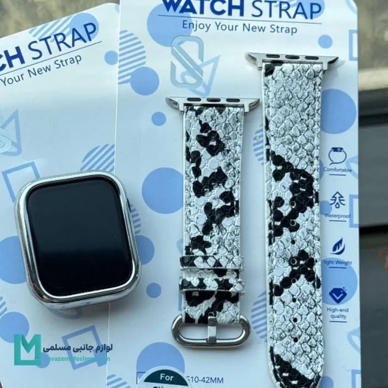 بند اپل واچ چرم طرح پوست مار کد W1138 | لوازم جانبی مسلمی — تصویر ۳
