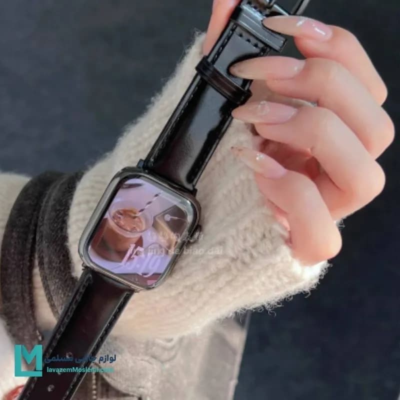 بند اپل واچ چرم وینتیج کد W1133 | لوازم جانبی مسلمی — تصویر ۴