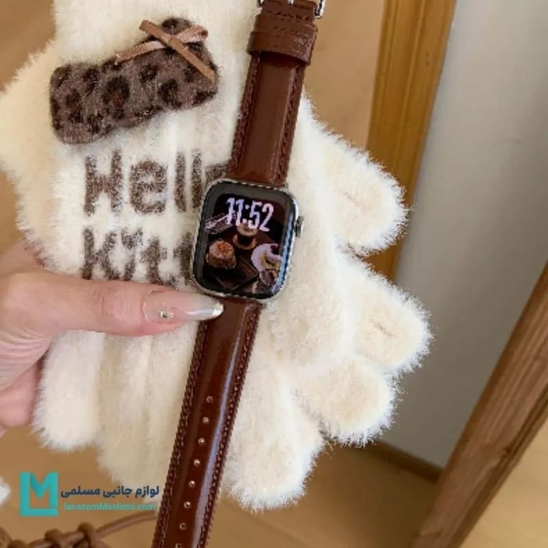بند اپل واچ چرم وینتیج کد W1133 | لوازم جانبی مسلمی — تصویر ۲